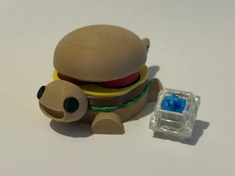 Ham Burger Dinosaur - Clicker Fidget Toy