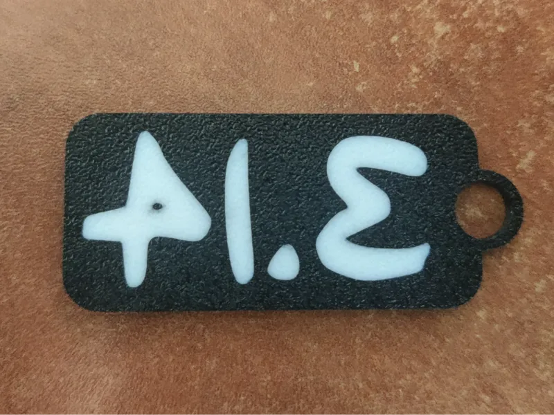 Pie 314 Keychain