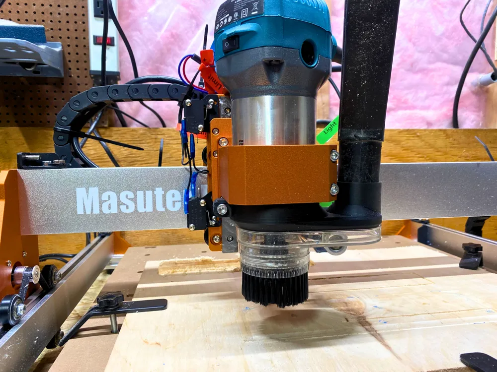 FoxAlien CNC Router Dust Shoe Adapter 42mm to 65mm by FallDamage ...