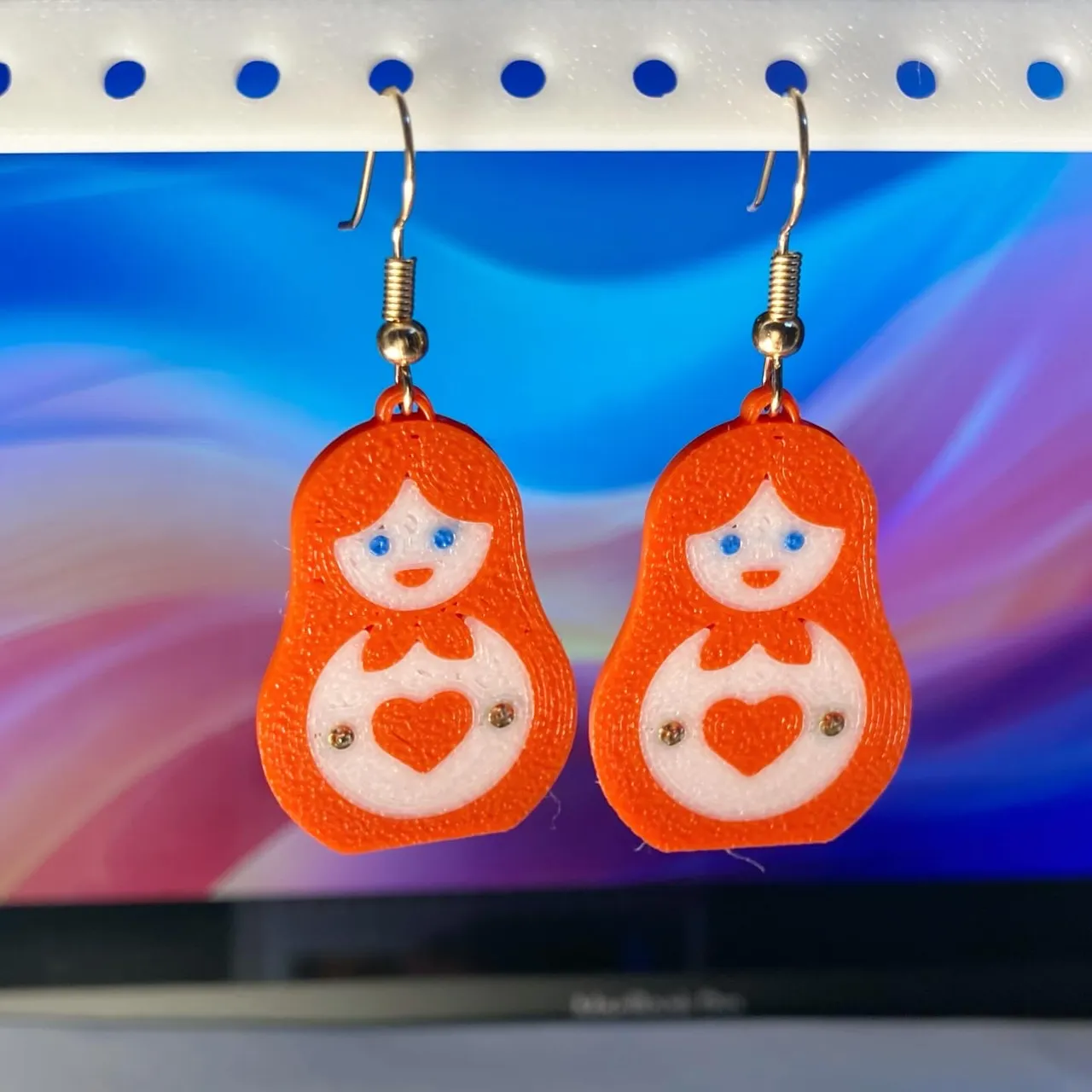 Earrings Matryoshka (Russian doll) view 2