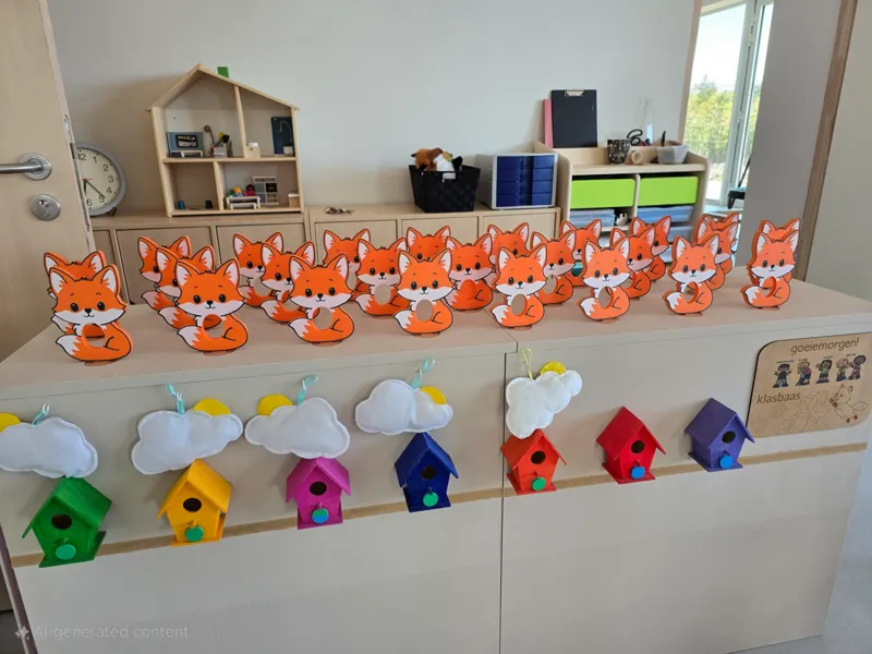 Fox Picture and Symbol Holder for attendance table