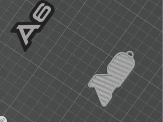 A6 Keychain 0.2mm P2S