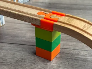 Wooden Train Track Brick Toy Adaptor