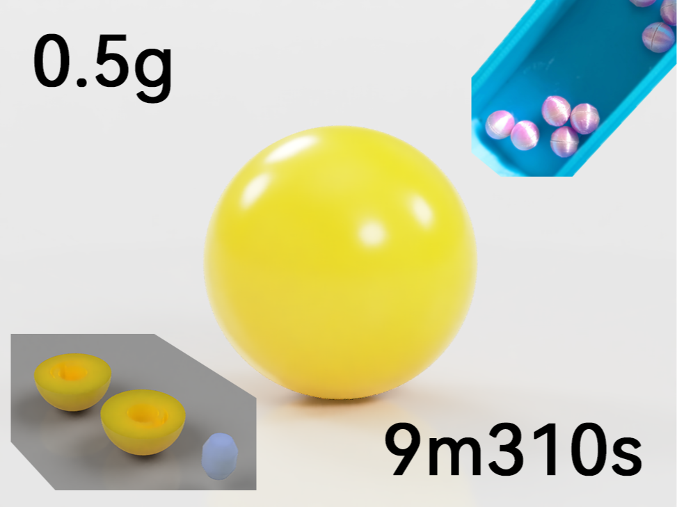多用途 8mm 3D打印圆球 | 拼装玩具/科学实验/首饰DIY/小珠子/圆球模型/桌游配件/弹珠