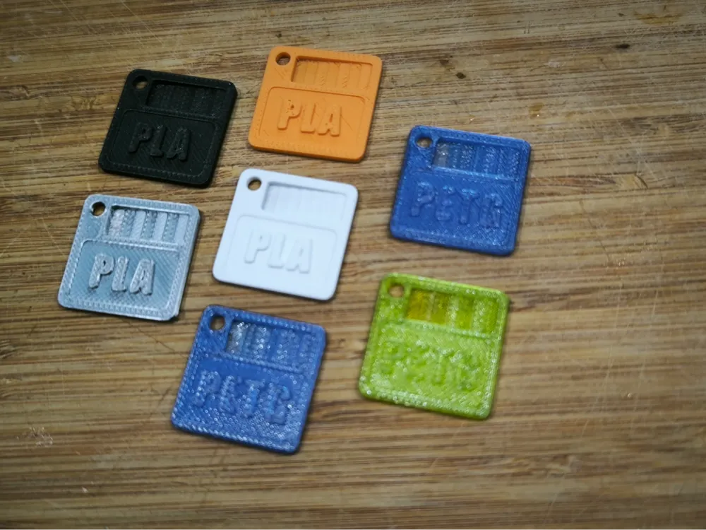 Pla Filament Sample Chart FILAMENT SAMPLE PETG & PLA - Free 3D Print Model - MakerWorld