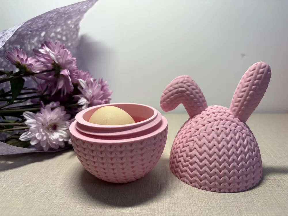 Knitted Easter Egg Gift Box - Free 3D Print Model - MakerWorld