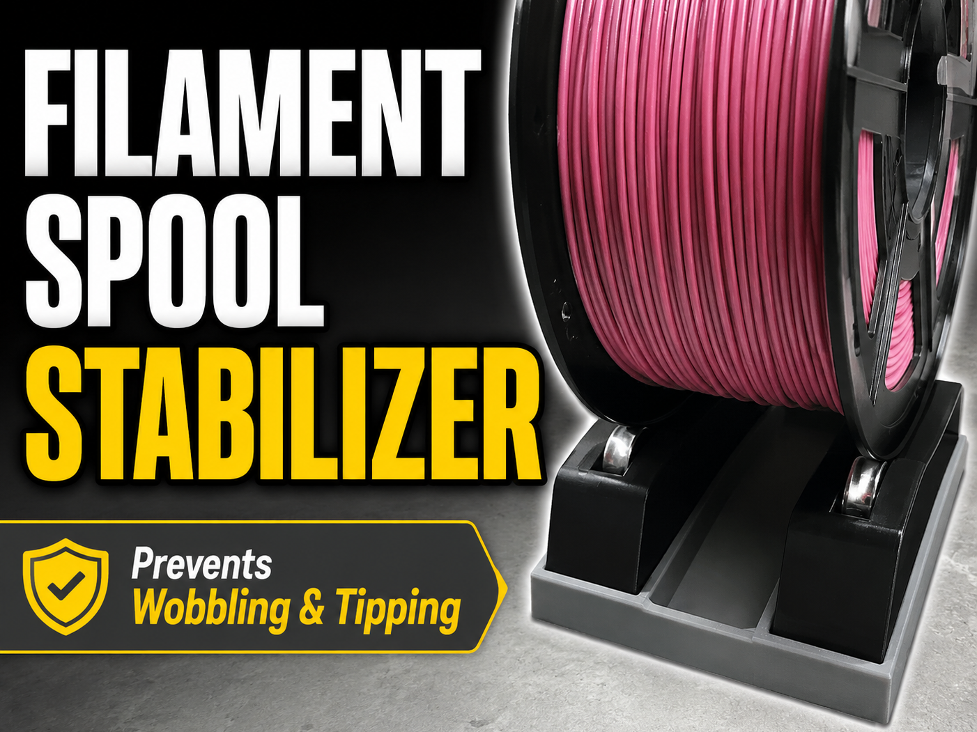 Stabilizing Tray for Filament Spool Holders