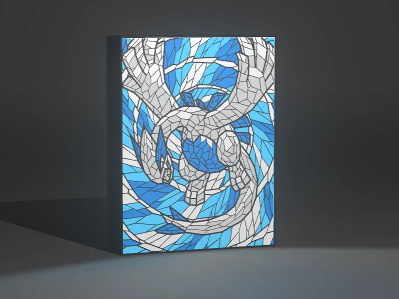 Lámpara LED 3D de Lugia Pokémon