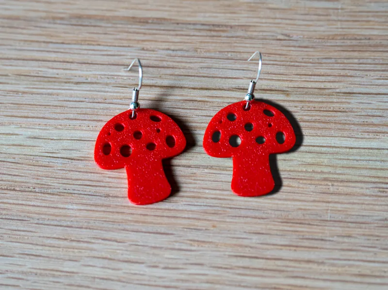 Mushroom Earrings