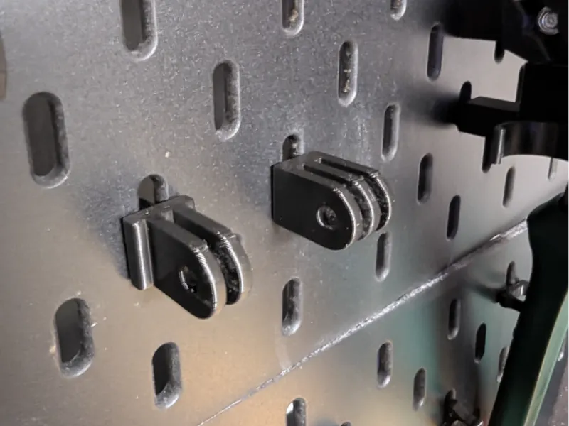 IKEA Skadis action cam adapter - Strong & Compact