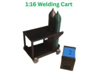 1:16 Scale Welding Cart Cyberbrick Scenery