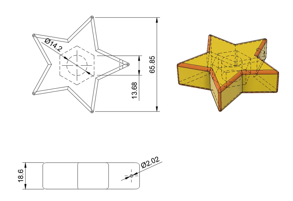 Star - weight - Free 3D Print Model - MakerWorld
