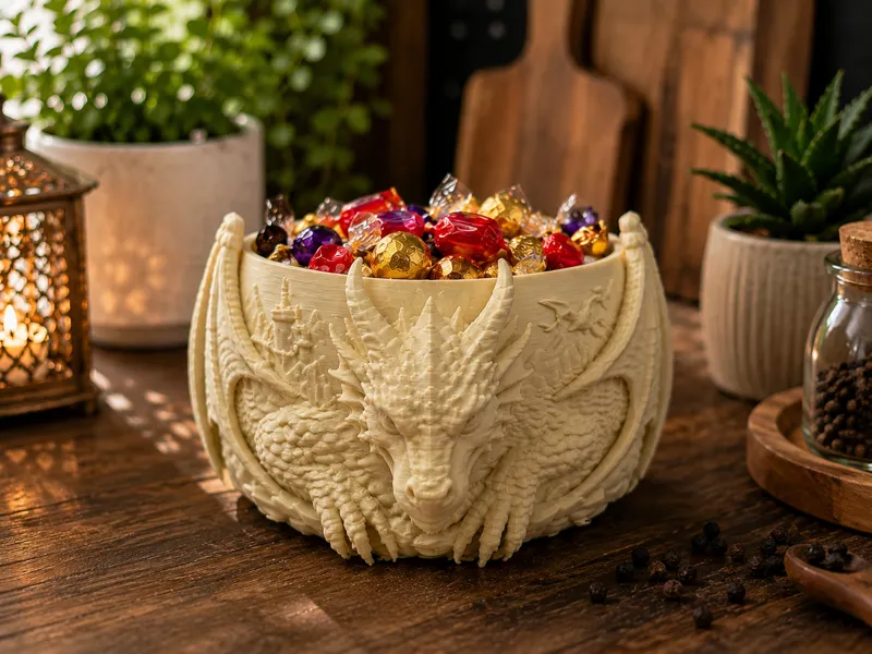 Dragon Bowl-Fantasy Decorative Container 