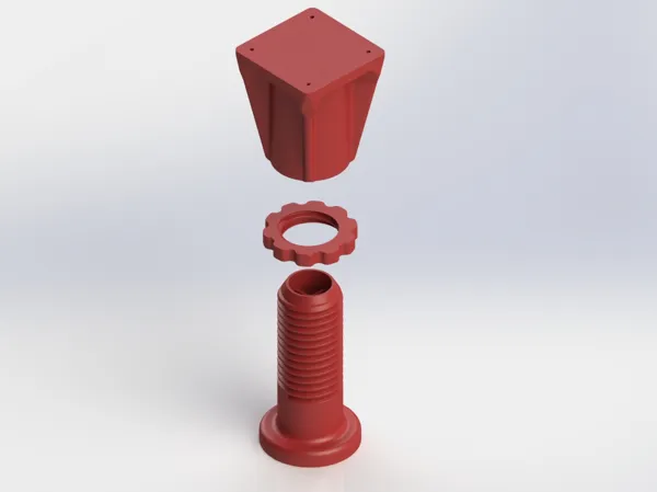 Pied de table réglable