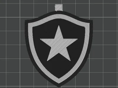 Botafogo FC Keychain – Optimized Version for AMS
