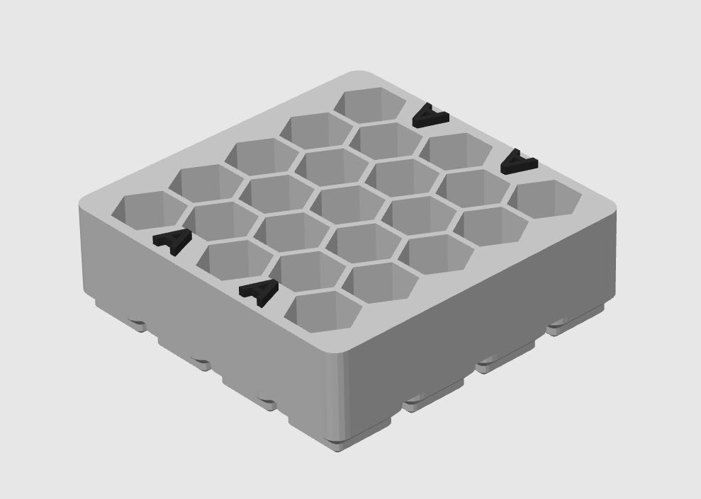 Miniatura 34 do modelo 3D Gridfinity PowerCell Organizer