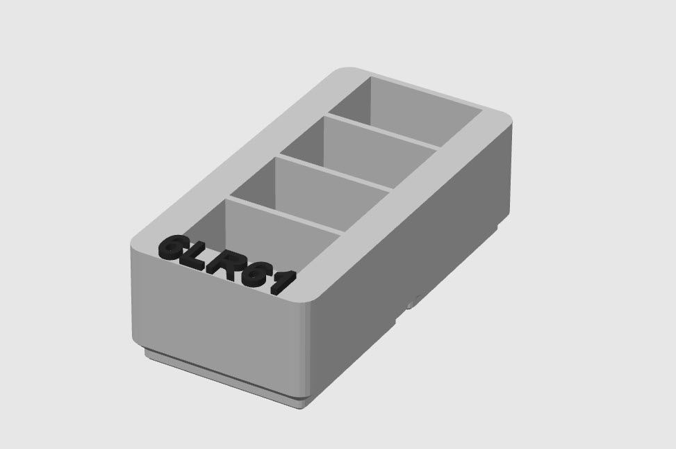 Miniatura 30 do modelo 3D Gridfinity PowerCell Organizer