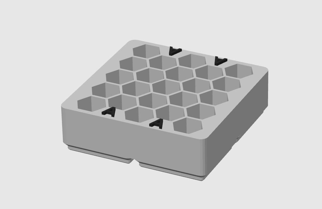 Miniatura 25 do modelo 3D Gridfinity PowerCell Organizer
