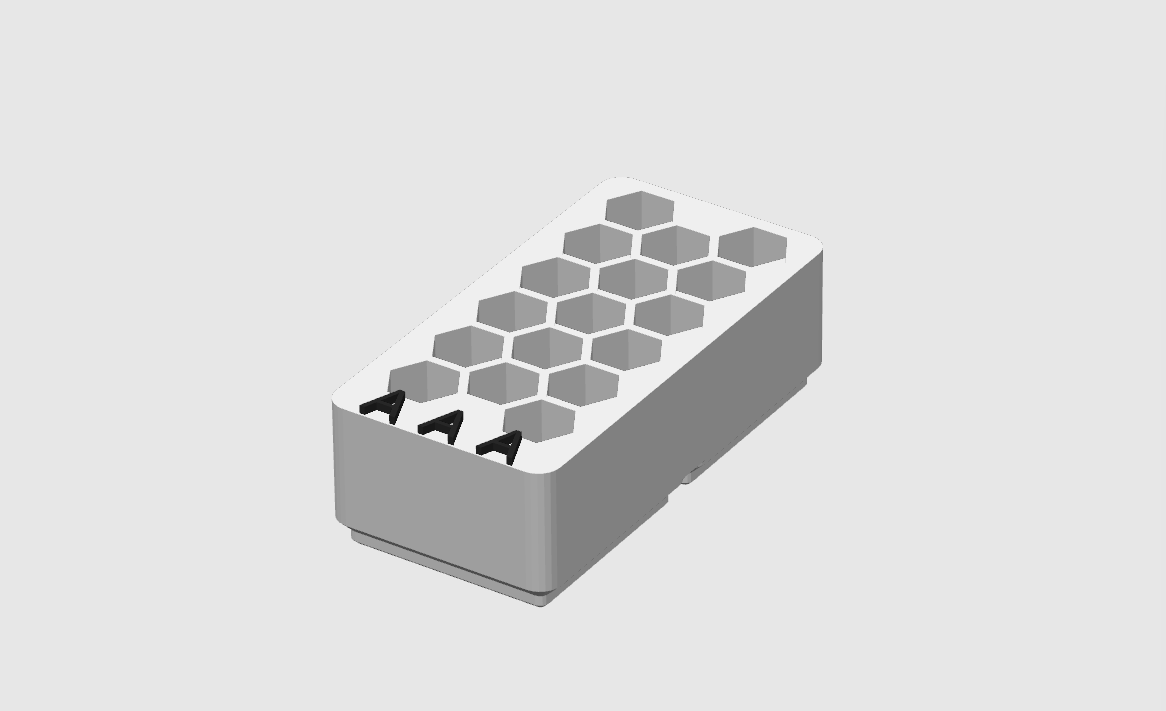 Miniatura 40 do modelo 3D Gridfinity PowerCell Organizer