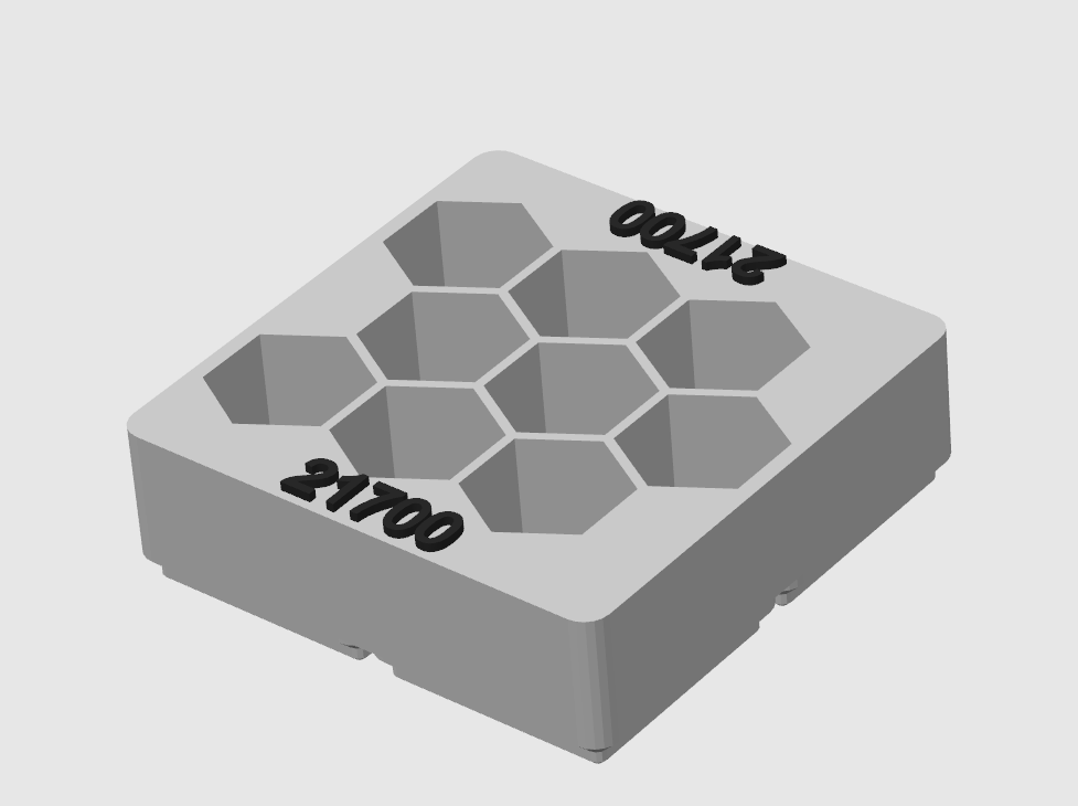 Miniatura 44 do modelo 3D Gridfinity PowerCell Organizer