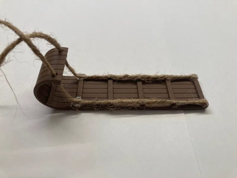 Toboggan Christmas Ornament
