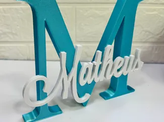 Letreiro 3D M Matheus