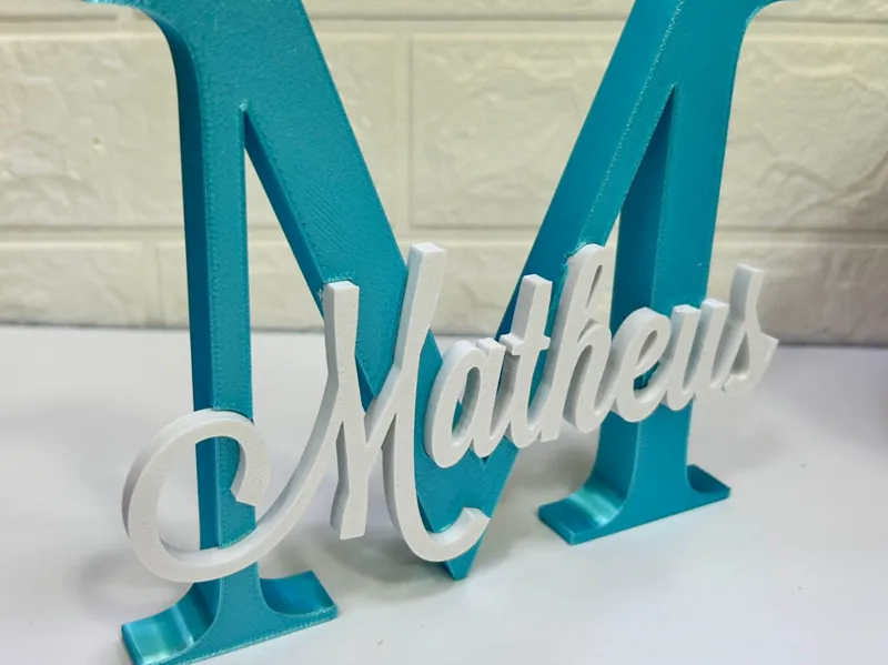 Letreiro 3D M Matheus