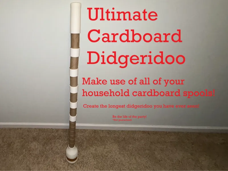 Recycled Cardboard Spool Didgeridoo Kit