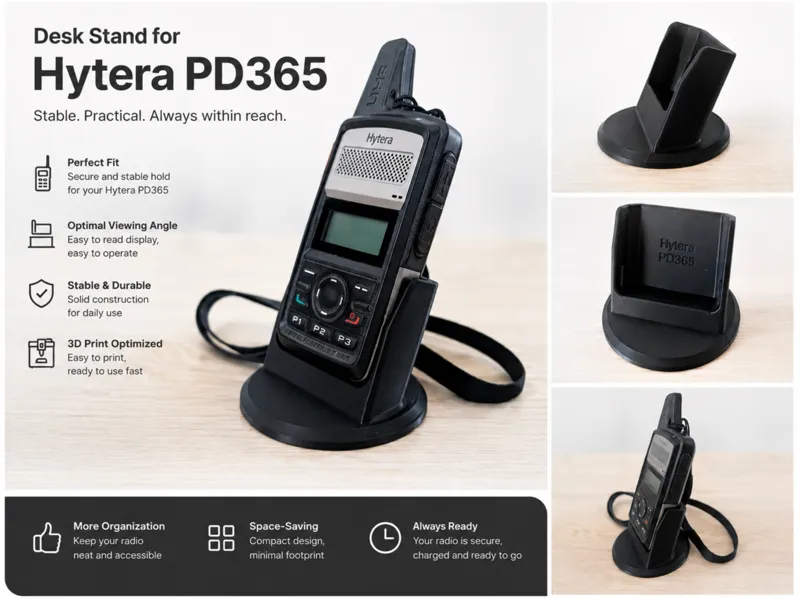 Hytera PD365 Desk Stand