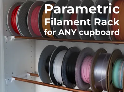 Parametric Filament Rack for Cupboards +IKEA BILLY