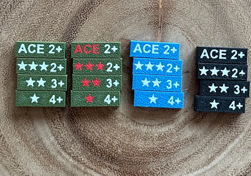 Achtung Panzer Crew Veteran Tokens