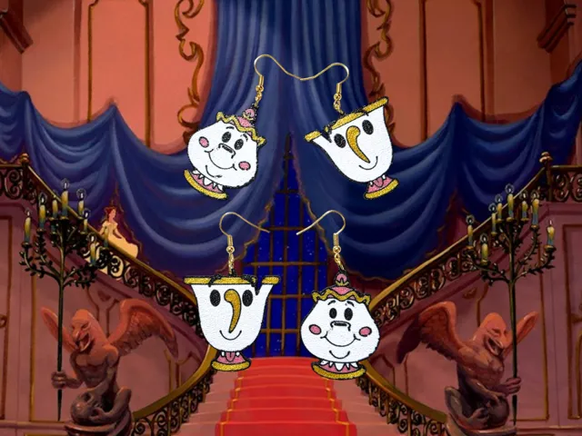 Mrs. Potts & Chip earrings
