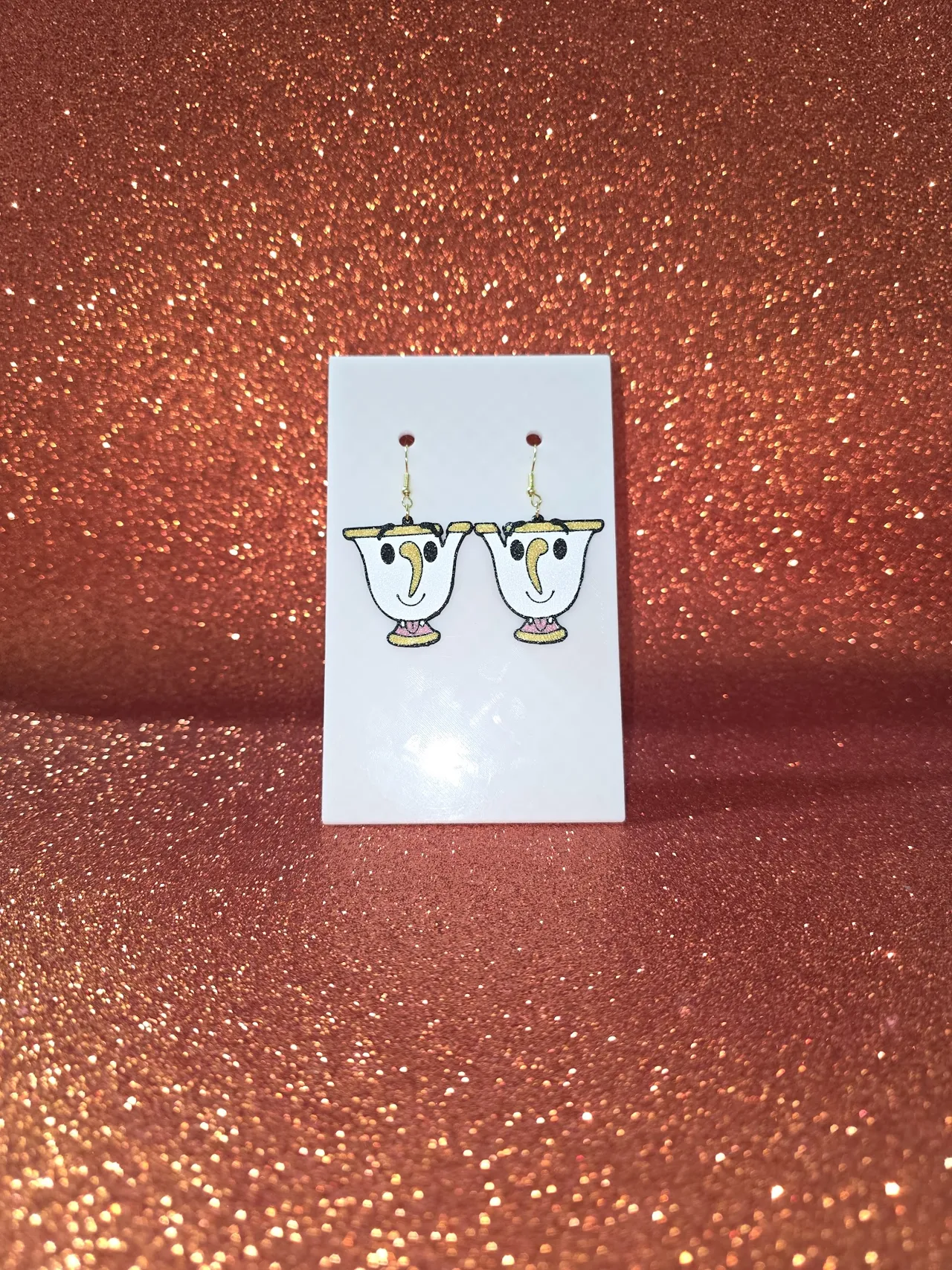 Mrs. Potts & Chip earrings view 4