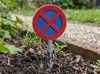No Parking Sign with Ground Stake