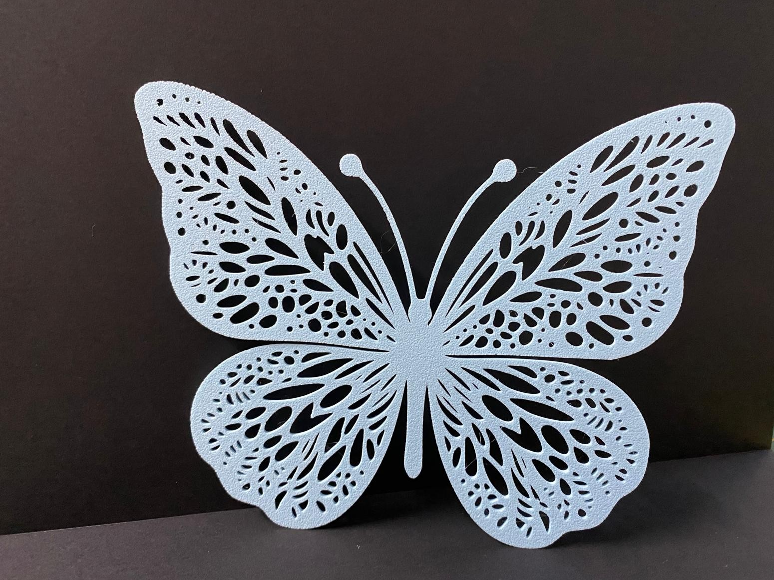 Sky-blue butterfly 3D model