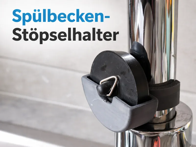 Spülbecken Stöpsel halter am Wasserhahn