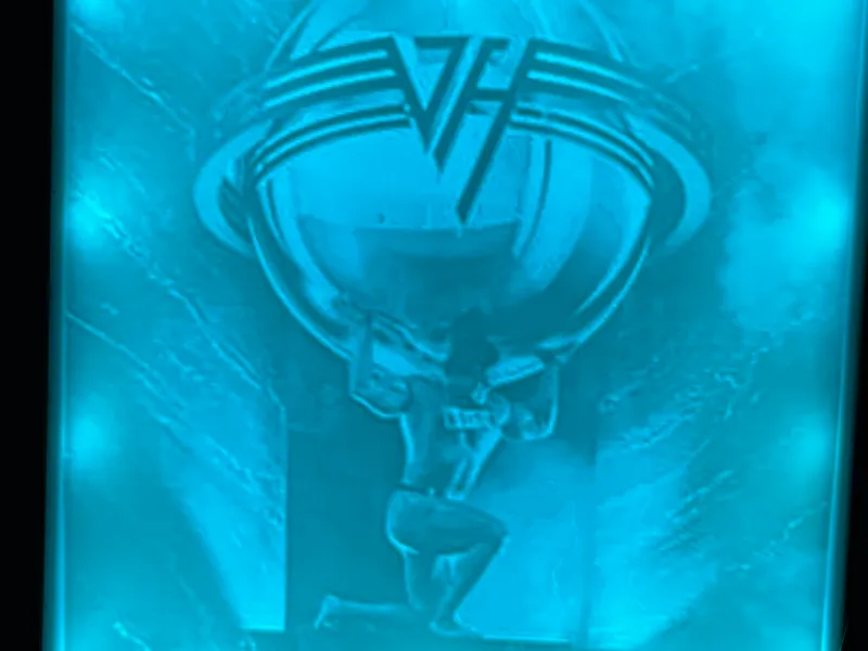 Van Halen 5150 album lithophane