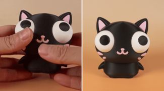 Cat with Moveable Eyes (No AMS/No Support/No Glue)