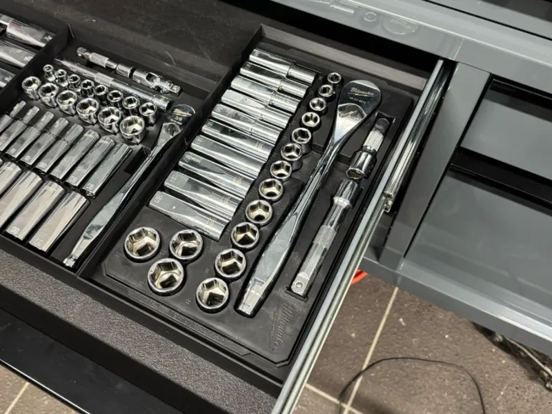 Milwaukee Socket Tray - 1/2" Metric