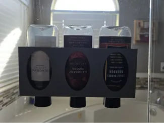 Holder for Bath and Body Works body wash bottles