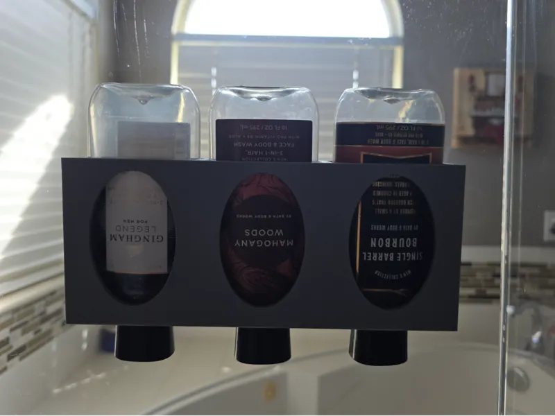 Holder for Bath and Body Works body wash bottles
