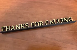 Thanks for calling.