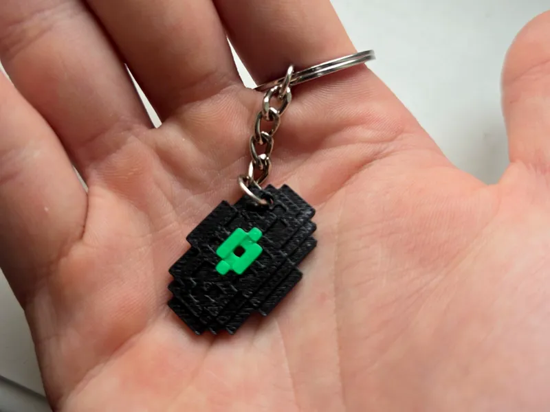 Minecraft Music Disc Keychain 