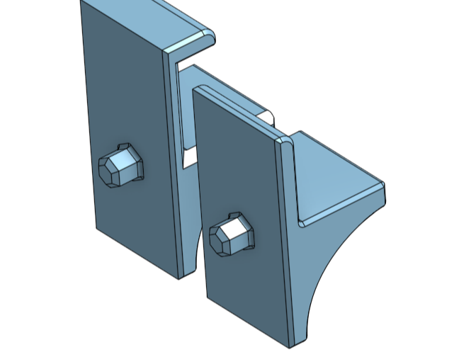 (Parametric) Shelf Pin Clips / Support Bracket