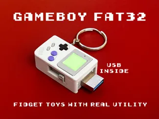 Game Boy FAT32 - Fidget Toy + USB Flash Drive