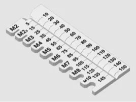 Metric Bolt Sizer