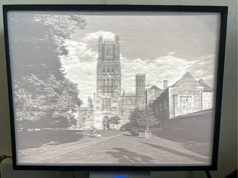 Ely Cathedral Lithophane Light Box