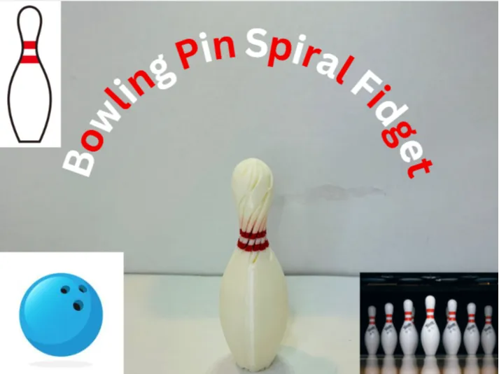 Bowling Pin Spiral Fidget