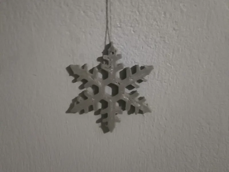 Christmas snowflake ornament