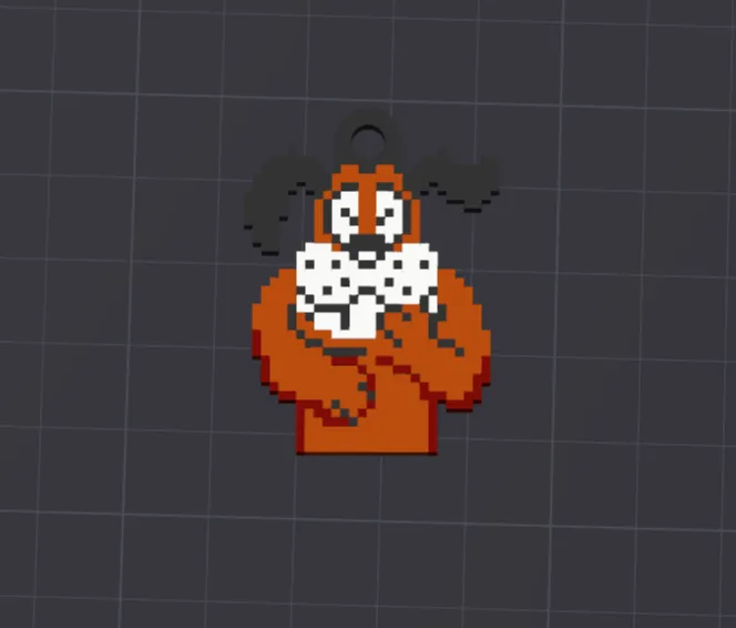 Duck Hunt Dog Keychain